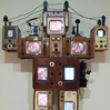 Artist: Nam June Paik 
Work of art: Alexander Graham Bell, 1989