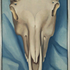 Artist: Georgia O’Keefe 
Work of art: Horse's Skull on Blue, 1930